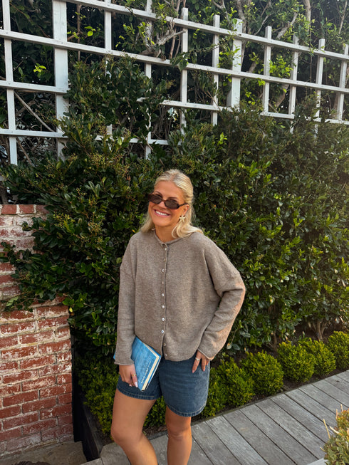 Coco Cutie Cardigan // Mocha *PREORDER*